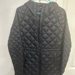 Athleta Lightweight Long Puffer Coat / Black / Size Small / Excellent Condition
